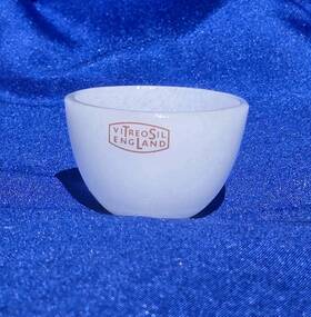 58948-116 Vitreosil Vintage 15 Ml Silica Crucible England Mini 1 Inch Bowl