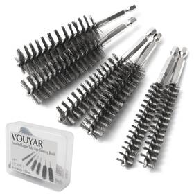 Kmngds002 Vouyar 6pcs Extended Copper Tube Pipe Cleaner 1/2 Inch 3/4 1 Cleaning Brush