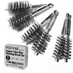 Kmngds003 Vouyar 6pcs Copper Tube Pipe Cleaner For Fittings 1/2 Inch 3/4 1
