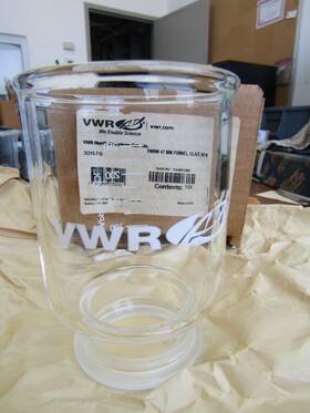 Vwr 312058235222 New Glass 300 Ml Graduated Funnel For 47 Mm Vacuum Micro Filtration