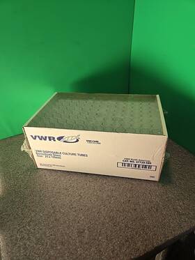47729-586 Vwr 47729-856 Disposable Culture Tubes 25 X 150ml 125pcs Borosilicate Glass