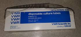 60825-618 Vwr Culture Tubes - Kimax 51 Borosilcate Glass Disposable Box Of 230