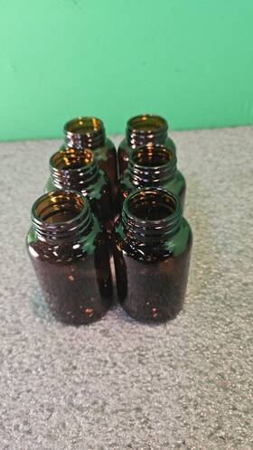 89094-042 Vwr 4oz 120ml Amber Glass Wide Mouth Packer Without Ut Cap Wheaton W216962 Lot Of 6 New