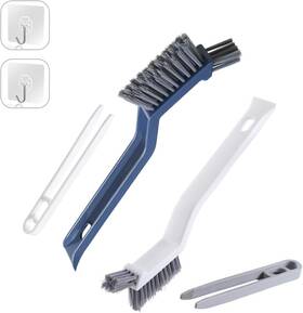 Wd-cb-wb-2 Wedawn 2 Pack Hard Bristle Crevice Cleaning Brush Multifunctional White And Bule Wd-cb-wb-2 Wedawn 2 Pack Hard Bristle Crevice Cleaning Brush Multifunctional White And Bule