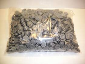 10144832 West Gray 1000 Piece Brand Rubber 20mm Serum Stoppers Lot Snap On Wafer Tef 1c