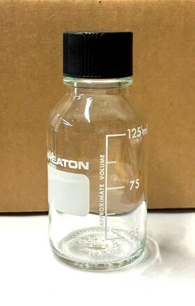 219755 Wheaton 125ml Glass Media Bottle With Autoclavable Cap P/n 12/box