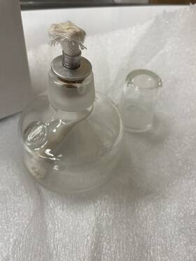 237070 Wheaton Lot Of 4 Alcohol Burners 100 Ml With A Ground Glass Cap Schott