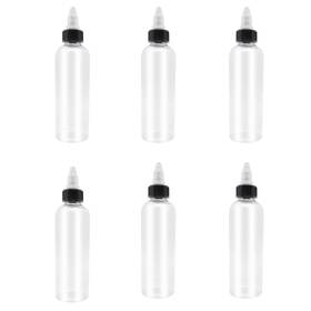 Djp-20221015 Xysmzm 6 Pcs Dispensing Bottles 4oz Plastic Boston Squeeze With