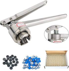 Wi-0049 Yaetek 20mm Vial Manual Crimper Hand Sealing Machine With 100 Pcs Vials Stoppers Caps