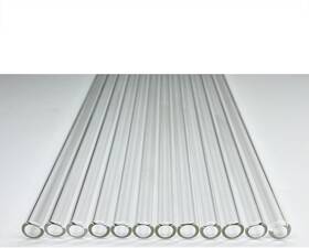 Yeeseok 771077778986 Glass Tubes 12 Piece 8 Inch Long Reusable X 10 Mm Od Clear
