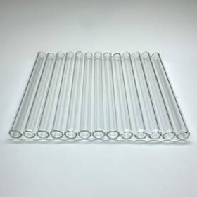 Gt-10l4in-t Yeeseok Glass Tubes 12 Piece Reusable Straws 4 Inch Long Od 10 Mm Clear