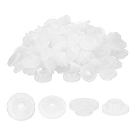Zaplyte 641832113775 100pcs 12mm/0.5 Inch Vials Rubber Stoppers Mushroom Silicone Bottle Stopper White