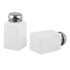 Zaplyte 679134162955 2 X Lab Experiment Plastic Square Liquid Container Alcohol Bottle White 200ml