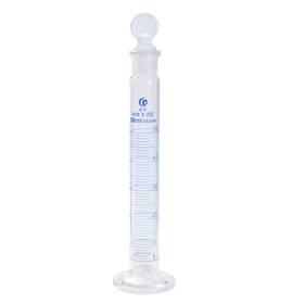 Zaplyte 726215258189 50ml Glass Graduated Cylinder With Stopper Hex Base Measuring