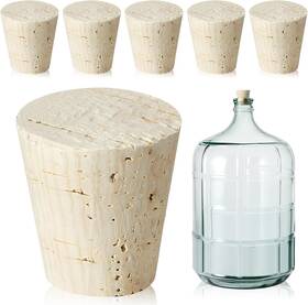 Ziliny Jne-ziliny-3329 6 Pcs Carboy Cork Stopper Glass Cap For 1 3 5 Gallon W