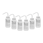 Eisco 6PK Chemical Wash Bottle, Blank Labels, - Wide 500ML, Clear. Fixed Price $42.29.