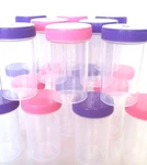 10 Pill Bottles Pink Purple Lid Cap Event Party 4314 Decojars Usa Snacks. Fixed Price $17.95.