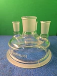 Chemglass 4-NECK Reaction Vessel Lid 24/40+45/50 Necks 150MM Schott CG-1941-06. Fixed Price $420.00.
