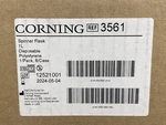 (6/CS) Corning 1L Disposable Graduated Spinner Flask W/sidearms GL-45 Caps 3561. Fixed Price $953.99.