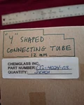 Pack, Chemglass Y Connector Tube, 12MM Hose Connection, Adapter, Nos. Fixed Price $7.00.