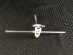 Pyrex Glass 2MM 3-WAY T-bore Stopcock With 8MM Od Sidearms 10 Oal 7420. Fixed Price $39.99.