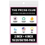 The Press Club 2" X 4" Premium Nylon Filter Bags, Zero Blowout Guarantee. Fixed Price $59.95.