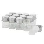 5ML Glass Vials With Screw Caps And Plastic Stoppers, Small Clear Liquid Samp.... Fixed Price $15.47.