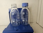 Hybex Media Bottle, 500 Ml, Clear Medical Glassware 2 Bottles 1 Has Lid. Fixed Price $24.80.