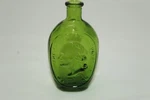 Vintage Wheaton Nj Washington Father Of His Country Green Glass 3" Bottle. Fixed Price $9.99.