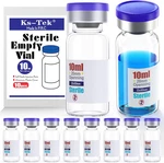 Ks-tek Sterile Empty Vials Self Healing Injection Port,with Flip Off Alumin. Fixed Price $16.14.