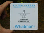 Whatman Filter Paper Qualitative Circles 110MM 1004-110 *sealed Box*. Fixed Price $21.95.
