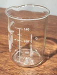 Fisherbrand Glass 150ML Low Form Graduated Griffin Beaker Pour Spout FB-100-150. Fixed Price $9.97.