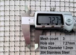 7MM Hole (3 Mesh) Stainless Steel Wire Mesh. IP2X Finger Guard Grille. Fixed Price $93.77.