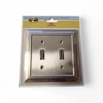 Hampton Bay Derby Nickel Finish Wall Plate 1000 033 844. Fixed Price $10.95.