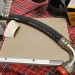 Parker Hose Assy. # 2010639-161616-17". Fixed Price $25.00.