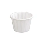 Genpak 250 Piece F100 Capacity Pleated Paper Portion Cup, 1" H, Oz, White. Fixed Price $17.01.