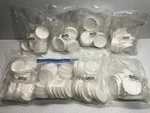 Qorpak CAP-06640 White Unlined Polypropylene Caps Lot Of 8 Bags. Fixed Price $32.16.
