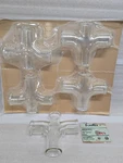 O-i/schott Kimax 6522-1515, 1-1/2" Double Sanitary Tee Glass Fitting. Fixed Price $39.99.