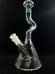 American Glass Blowing - Clear Beaker Zong Blue Green Cyan 14MM. Fixed Price $379.99.