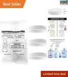 3 Screw-on Caps With Foam Liners Fit 48MM Water Jugs Perfectly. Fixed Price $10.99.
