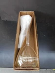 Kimble Bomex Glass 500ML Flat Bottom Long Neck Flask W/ #19/17 Stopper Box Of 2. Fixed Price $29.99.
