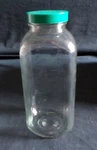 Qorpak 32OZ Glass Graduated Wide-mouth Square Bottle With Green Cap, 16189-188. Fixed Price $16.99.