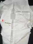 New Chemglass 55/50 Joint Custom Vacuum Trap Stopper W/ Inner Tube Holes. Fixed Price $110.99.