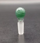 Multicolor Swirl 10MM Glass Male Ground Joint Stopper Plug. Fixed Price $16.00.