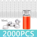 2000PCS Crimp Top Headspace 10ML Vials Aluminum Caps Hplc Lab Clear Glass Bottle. Fixed Price $256.49.