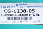 Sale! New Chemglass CG-1238-05 Distilling Head, 14/20 Joints 110MM Condenser. Fixed Price $79.00.