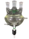 Chemglass 1000ML 3-NECK Half-jacketed Round Bottom Flask Drain Valve CG-1539-04. Fixed Price $349.99.