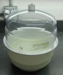 Bel-art F42025 0000 .31CUFT Polycarbonate Vacuum Desiccator W/ White Bottom. Fixed Price $44.99.