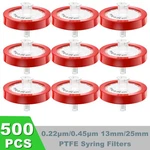 500PCS Ptfe Needle Syringe Filters 13MM 0.22 Um Luer Lock Membrane High Flow Lab. Fixed Price $137.99.