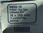 Niob Pyrex 9800-16 150 Mm W/ Beaded Rim Culture Test Tubes Partial Case Of 48. Fixed Price $49.99.